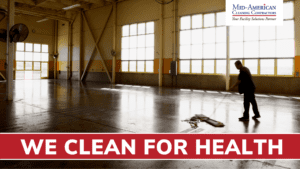 Cleaning a warehouse floor